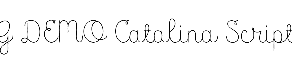  DEMO Catalina Script Light Regular