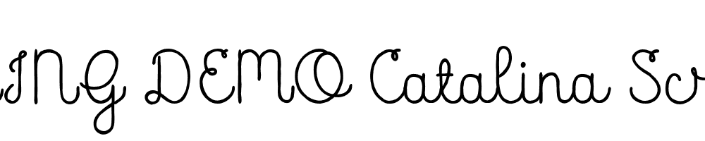  DEMO Catalina Script Regular