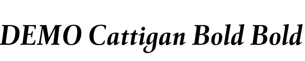 FSP DEMO Cattigan Bold Bold Italic