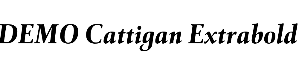 FSP DEMO Cattigan Extrabold Italic