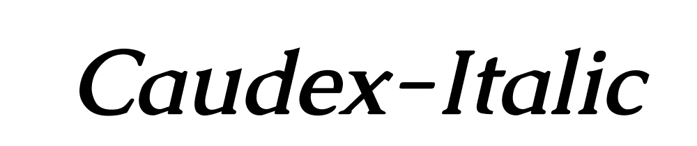 Caudex Italic