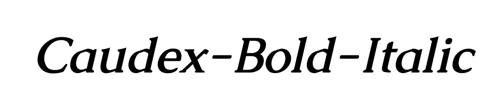 Caudex-Bold-Italic