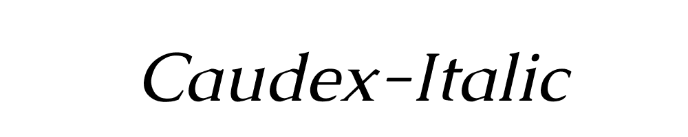 Caudex-Italic