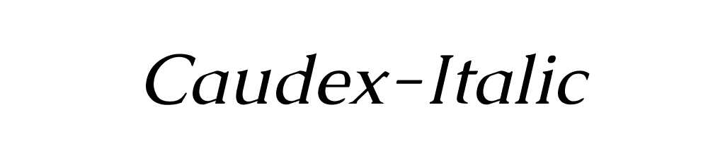 Caudex-Italic