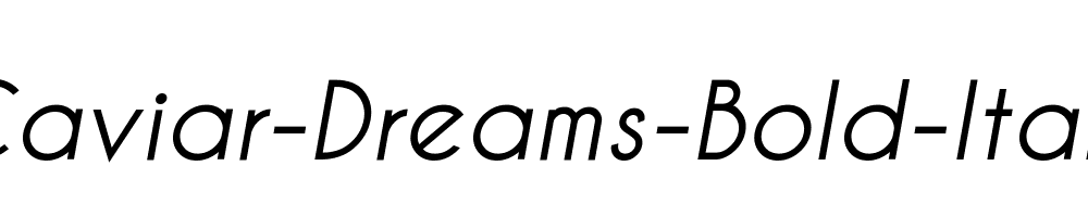 Caviar-Dreams-Bold-Italic