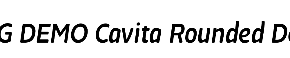  DEMO Cavita Rounded Demibold Italic