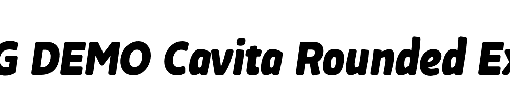  DEMO Cavita Rounded Extrabold Italic