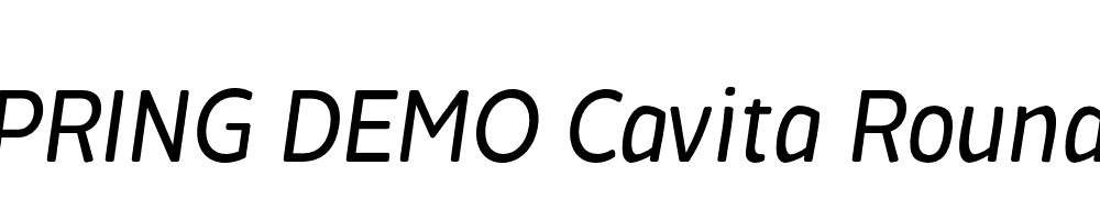  DEMO Cavita Rounded Italic