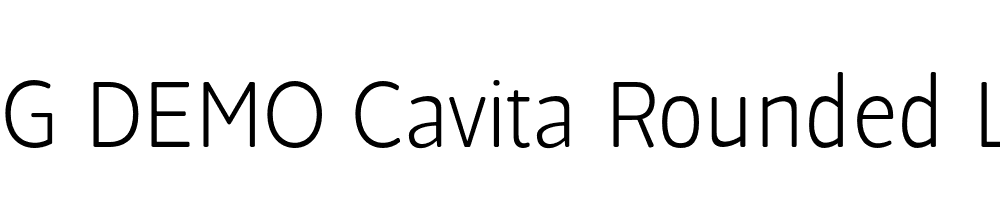  DEMO Cavita Rounded Light Regular