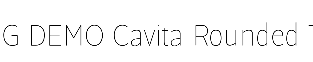  DEMO Cavita Rounded Thin Regular