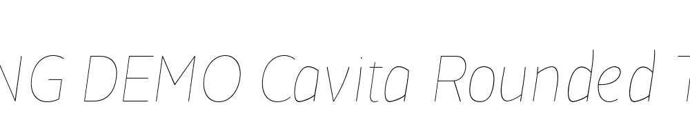  DEMO Cavita Rounded Thinest Italic