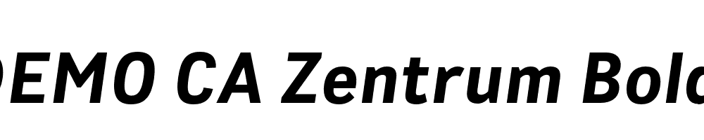 FSP DEMO CA Zentrum Bold Italic