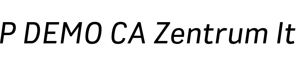 FSP DEMO CA Zentrum Italic