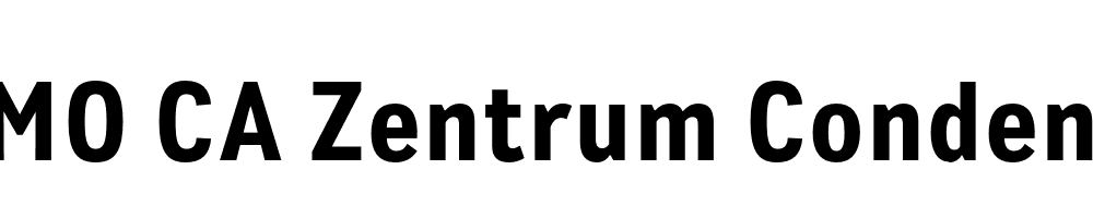 FSP DEMO CA Zentrum Condensed Bold