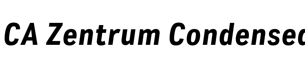 FSP DEMO CA Zentrum Condensed Bold Italic