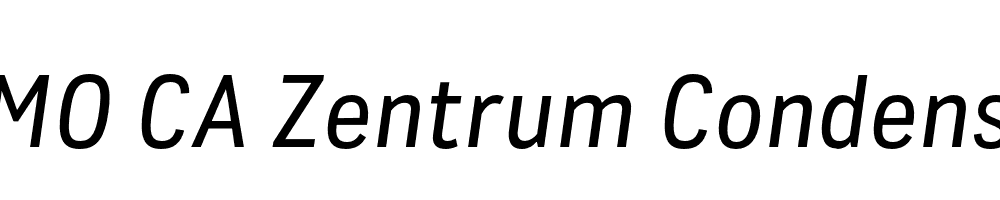 FSP DEMO CA Zentrum Condensed Italic