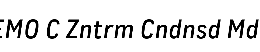 FSP DEMO C Zntrm Cndnsd Mdm Italic