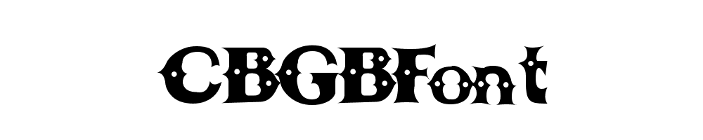 CBGBFont