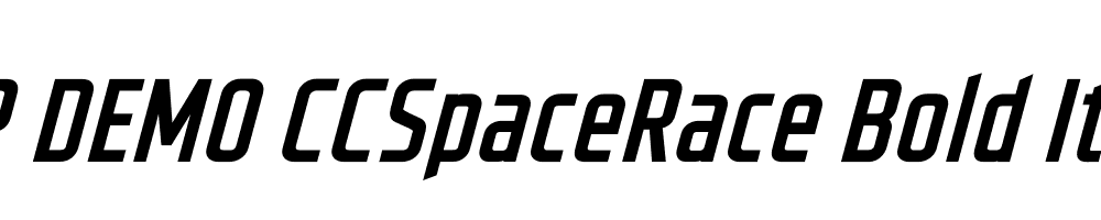 FSP DEMO CCSpaceRace Bold Italic