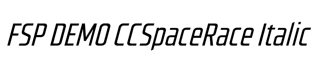 FSP DEMO CCSpaceRace Italic