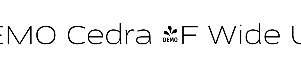  DEMO Cedra 4F Wide UltraLight Regular