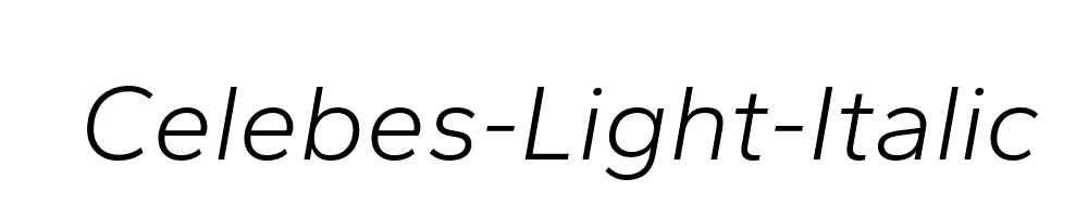 Celebes-Light-Italic