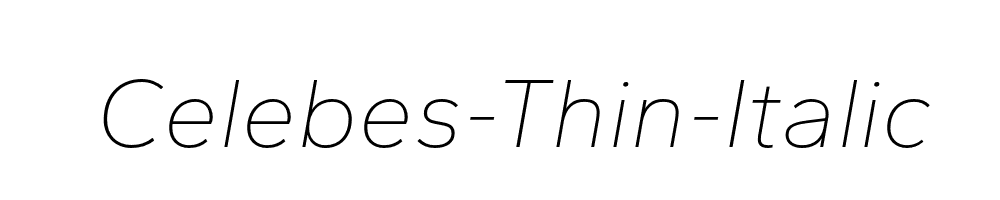 Celebes-Thin-Italic