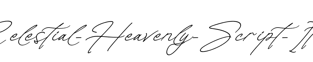 Celestial-Heavenly-Script-Italic