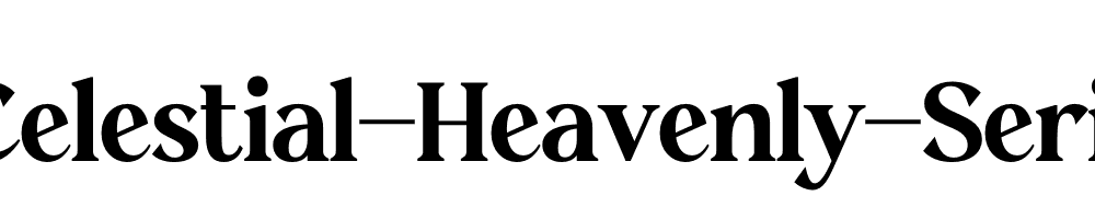 Celestial-Heavenly-Serif