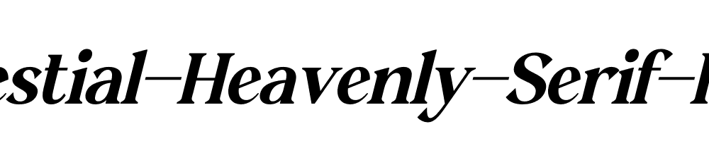 Celestial-Heavenly-Serif-Italic