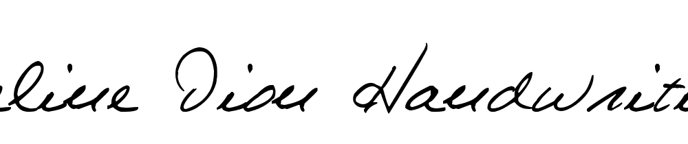 Celine Dion Handwriting