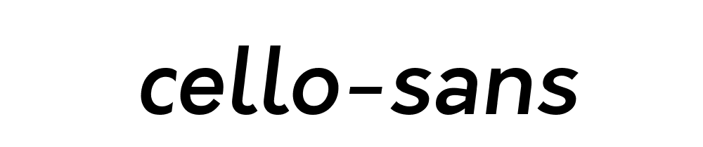 Cello Sans