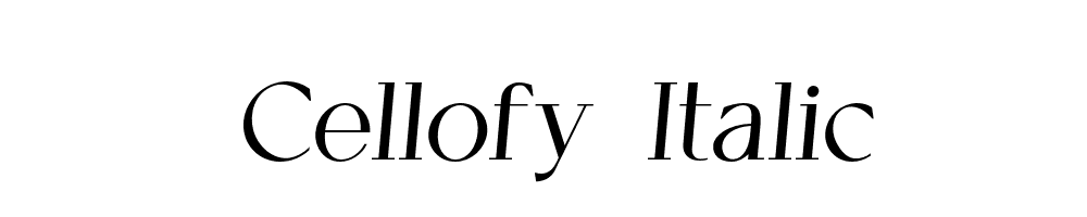 Cellofy-Italic