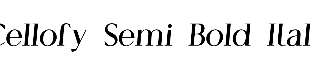 Cellofy-Semi-Bold-Italic