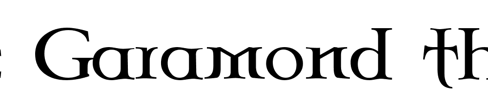 Celtic Garamond The 2nd