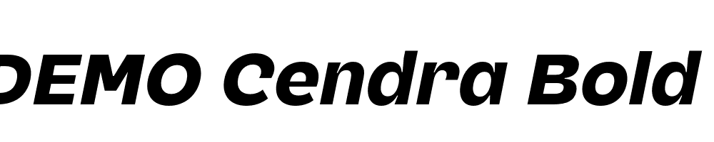 FSP DEMO Cendra Bold Italic