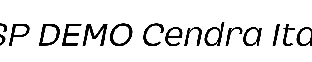 FSP DEMO Cendra Italic