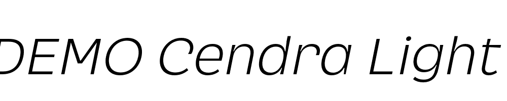 FSP DEMO Cendra Light Italic