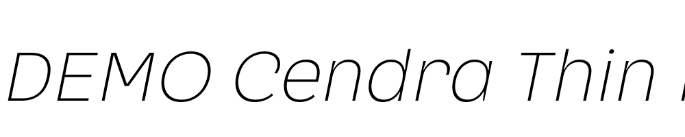 FSP DEMO Cendra Thin Italic