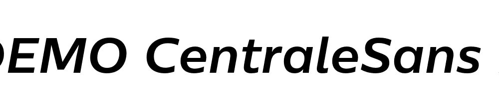  DEMO CentraleSans Book Bold Italic