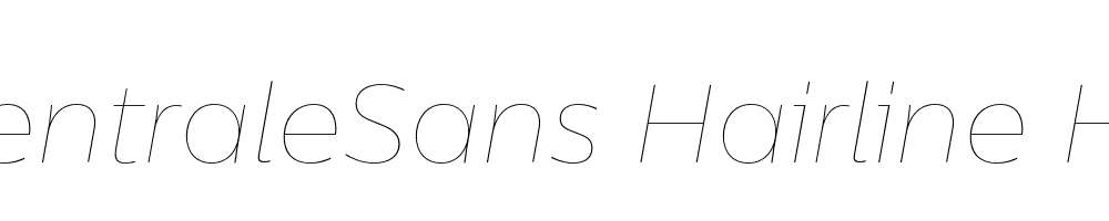  DEMO CentraleSans Hairline Hairline Italic