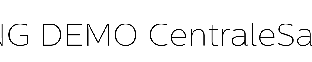  DEMO CentraleSans Thin Thin