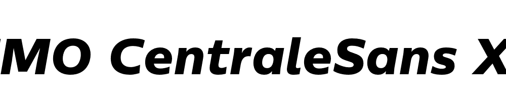  DEMO CentraleSans XBold XBold Italic