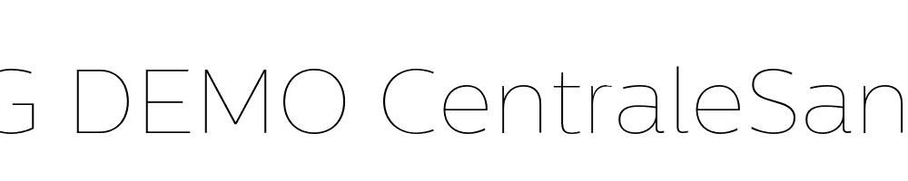  DEMO CentraleSans XThin XThin