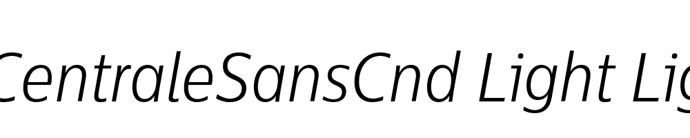  DEMO CentraleSansCnd Light Light Italic