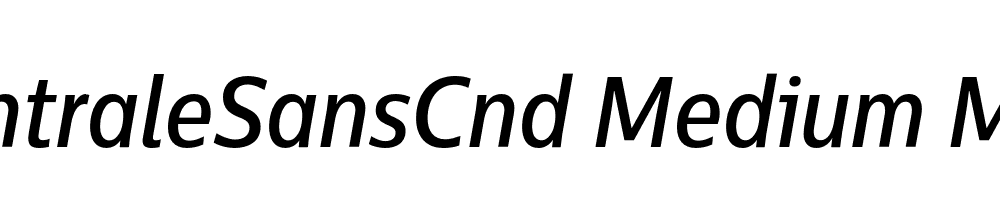  DEMO CentraleSansCnd Medium Medium Italic