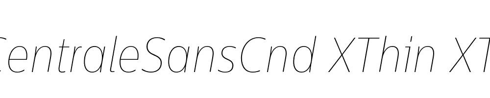  DEMO CentraleSansCnd XThin XThin Italic