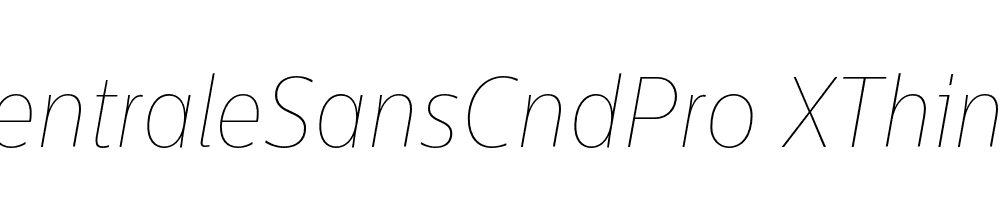  DEMO CentraleSansCndPro XThin XThin Italic