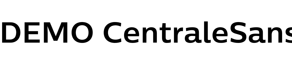  DEMO CentraleSansPro Book Bold