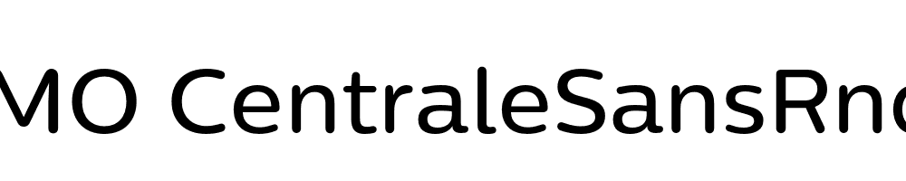  DEMO CentraleSansRnd Medium Regular